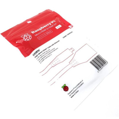 Дополнительное оборудование для Микро ПК Raspberry Pi Кабель-адаптер для Raspberry Pi Micro-HDMI to HDMI (SC0224) Винница - изображение 2