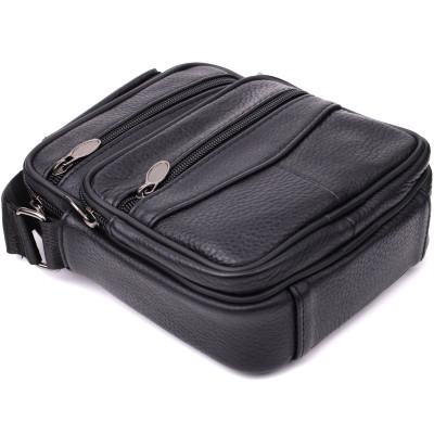 Сумка Vintage З натуральної шкіри Чорна (22864) Вінниця - фото 9