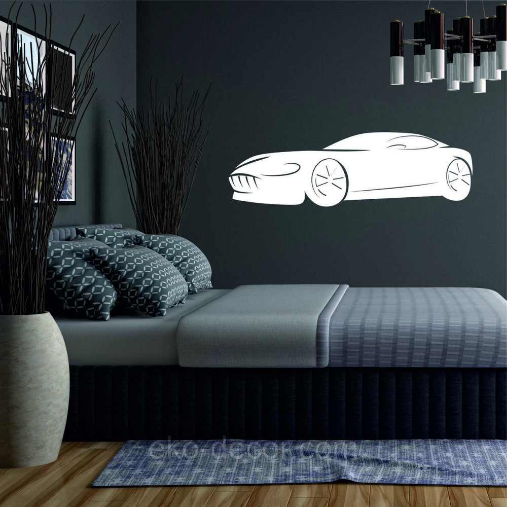 Декоративное настенное Панно «Автомобиль» Декор на стену 90*27 см, Белый Киев - изображение 3