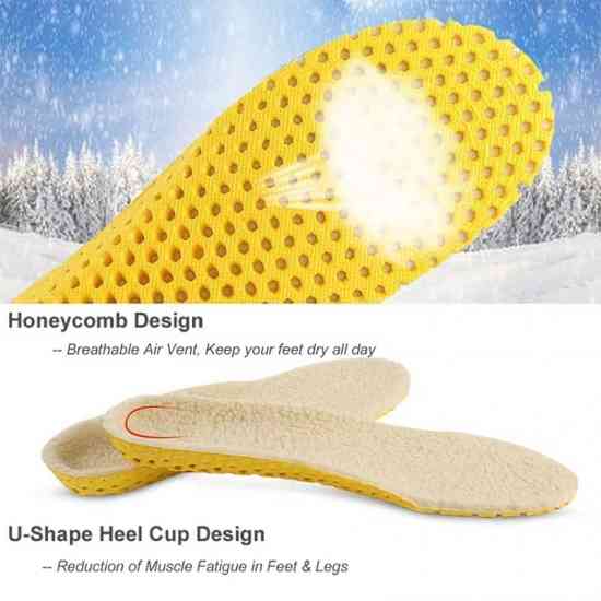 Стельки амортизационные обрезные дышащие соты с мехом женские 36-40 Винница