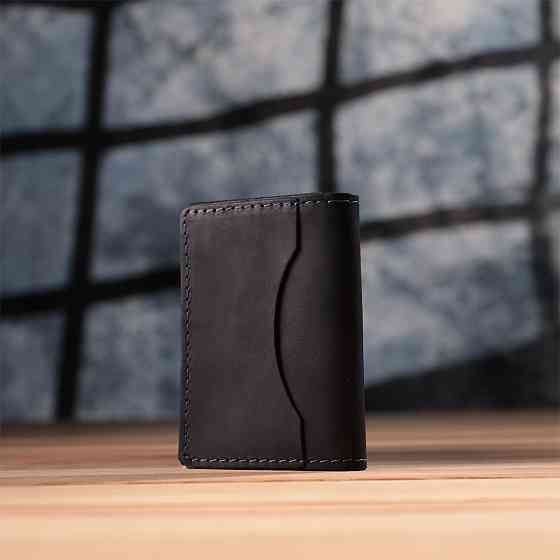 Превосходная обложка на автодокументы в винтажной коже GRANDE PELLE 22872 Черный Киев