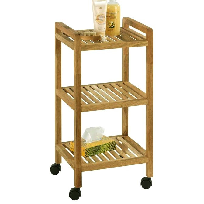 Етажерка для ванної на коліщатах "Галаміс" сієна Миколаїв - фото 1