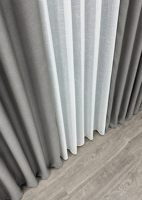 Премиальная ткань рогожка для штор 