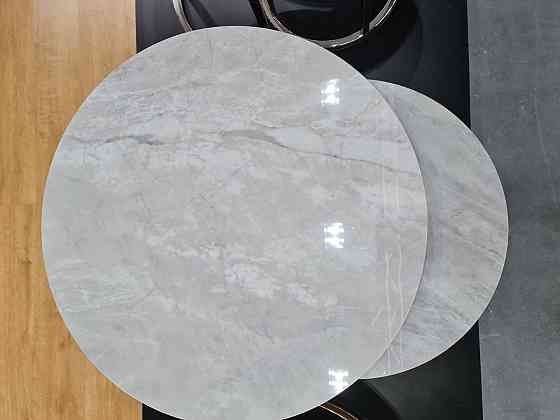 Журнальний столик PORTAFINO B сірий FI80 FI60/ хром (комплект) Днепр