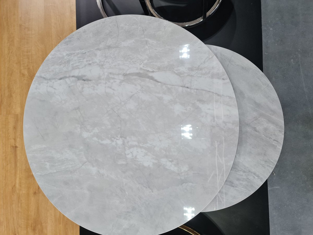 Журнальний столик PORTAFINO B сірий FI80 FI60/ хром (комплект) Днепр - изображение 3