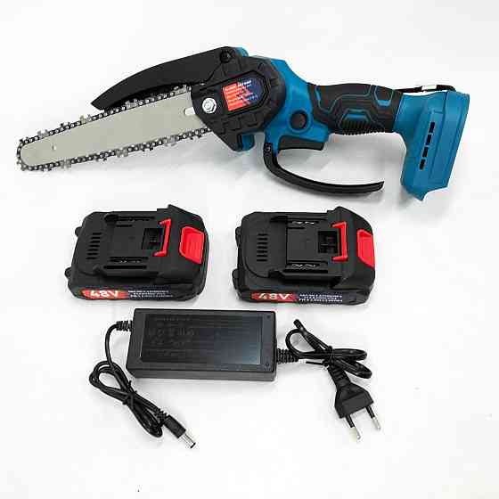 Міні-пила з акумуляторним живленням Domotec 8"(20см) 48 В, Ланцюгова пила для PS-361 легкої роботи Київ