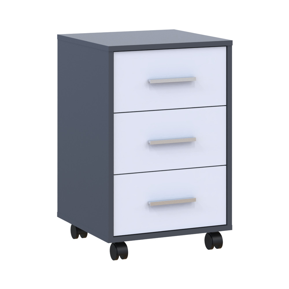 Тумба офисная Doros Т3 43х42х66,4 см Графит/Белый (DRS-011399) Львов - изображение 2