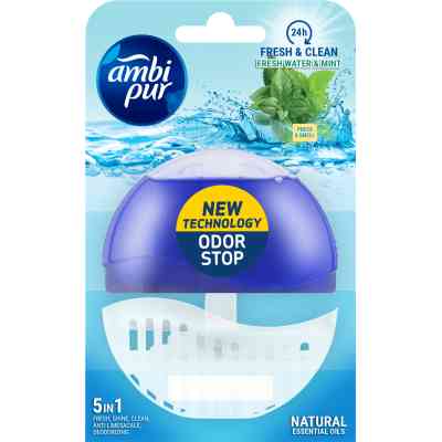 Туалетний блок Ambi Pur Fresh Water &amp; Mint 55 мл (8435495816355) Вінниця