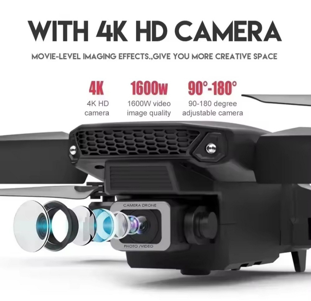 Квадрокоптер Xiamen E88 – дрон із 4K камерою з кейсом Black Киев - изображение 7