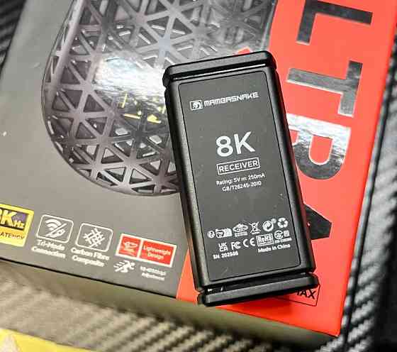 NEW‼️Mambasnake M5 Ultra White игровая мышка из карбона PAW3950MAX‼️ Харків