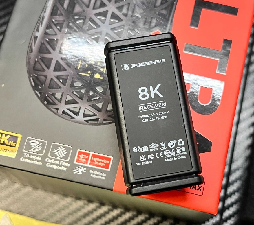 NEW‼️Mambasnake M5 Ultra White игровая мышка из карбона PAW3950MAX‼️ Харків - фото 4