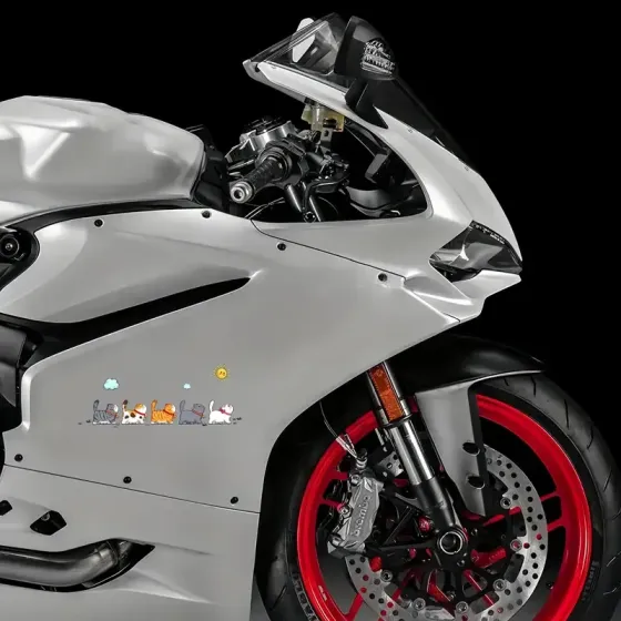 Милая наклейка с котиками на ходу для авто, ноутбука, стекла Киев