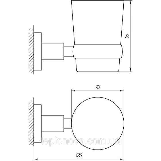 Стакан одинарный Perfect Sanitary Appliances SP 8121 Черновцы