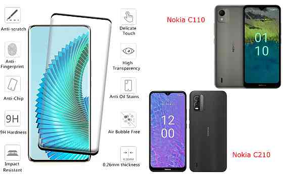 Захисне скло HyperGlass Pro для Nokia C110, Nokia C210 – максимальна чутливість та захист Київ