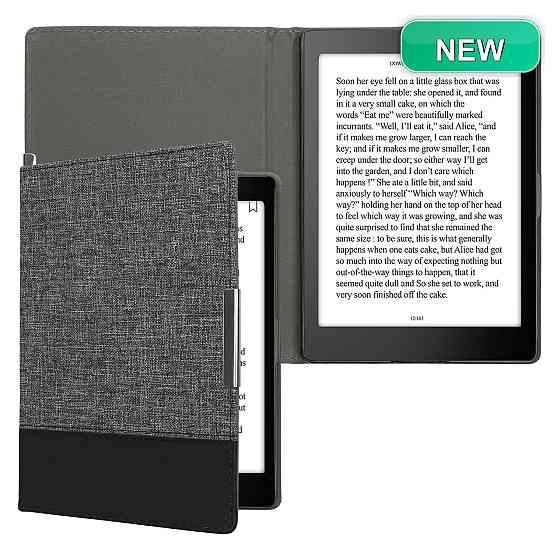 Чохол книжка для e-ридера kwmobile сумісний з Kobo Aura ONE темно-синій шкіра канвас магнітне закривання ударозахисний Київ
