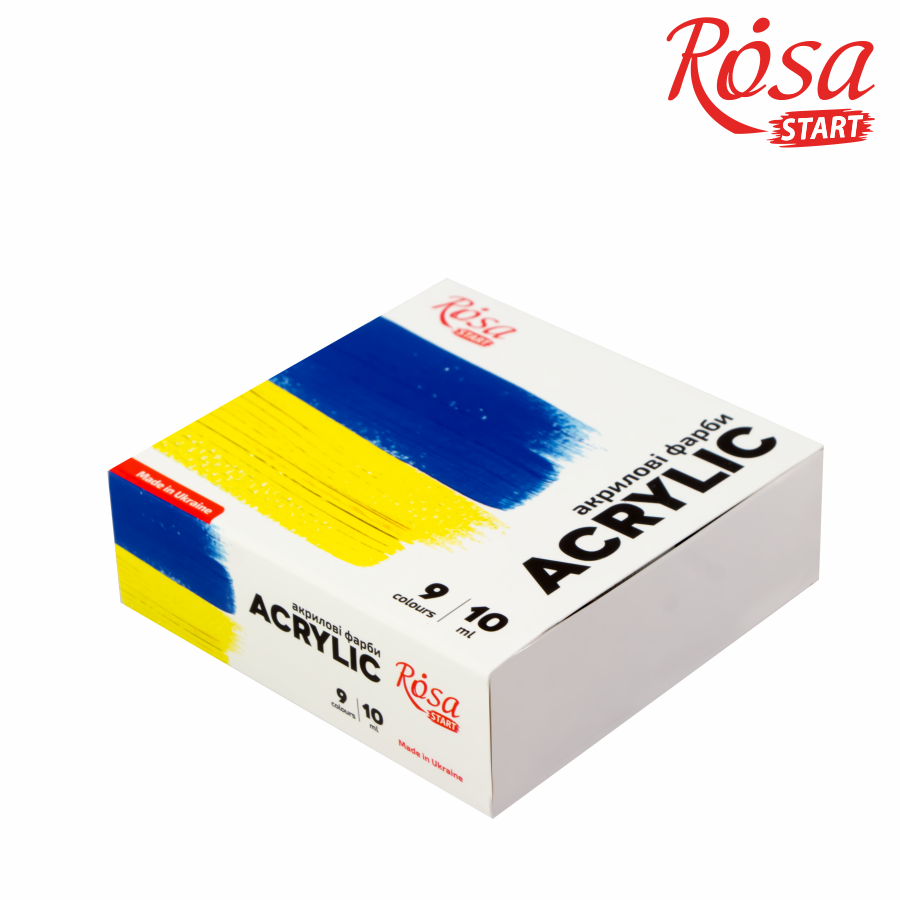 Набор акриловых красок Ukraine 9×10мл ROSA START Киев - изображение 1