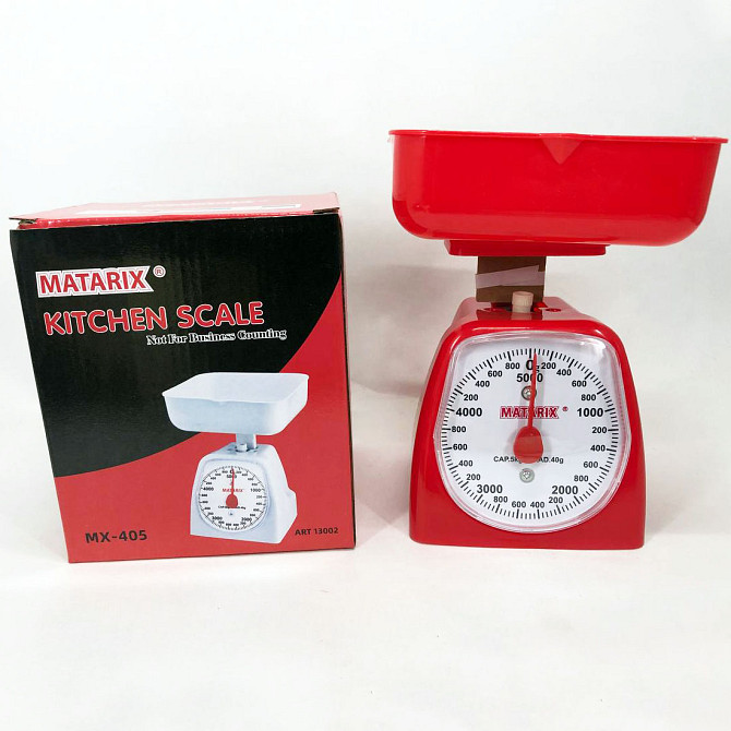 Весы для кухни с дисплеем MATARIX MX-405 5 кг красные, Весы кухонные настольные со съемной чашей QV-84 Львов - изображение 4