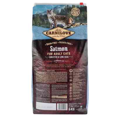 Сухой корм для кошек Carnilove Cat Sensitive and Long Hair 6 кг (8595602512270) Винница
