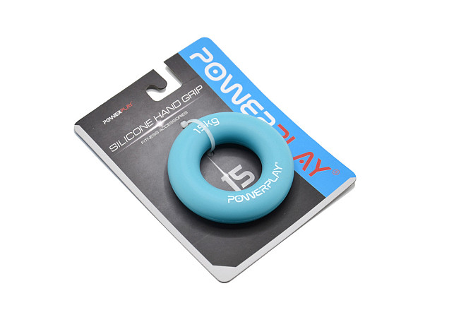 Еспандер кистьовий силіконовий PowerPlay PP-4324 Hand Grip Ring Light 15 кг. Синій Кам'янське - фото 10