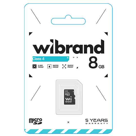 Карта пам'яті microSDHC Wibrand 8Gb class 4 Київ