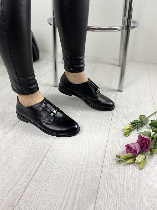 MILLI GOLD Туфлі жіночі MILLI GOLD 1244-10120 чорні (весна-осінь, шкіра натуральна) (3309) 37р. Коломыя - изображение 4