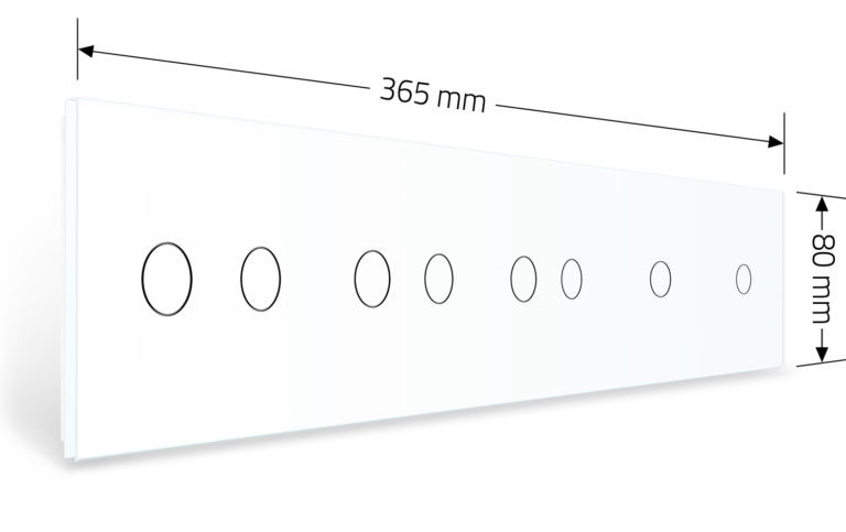 LIVOLO Рамка 5-постова для двох 1-сенсорних та трьох 2-сенсорних вимикачів (1-1-2-2-2) LIVOLO, Коломия - фото 5