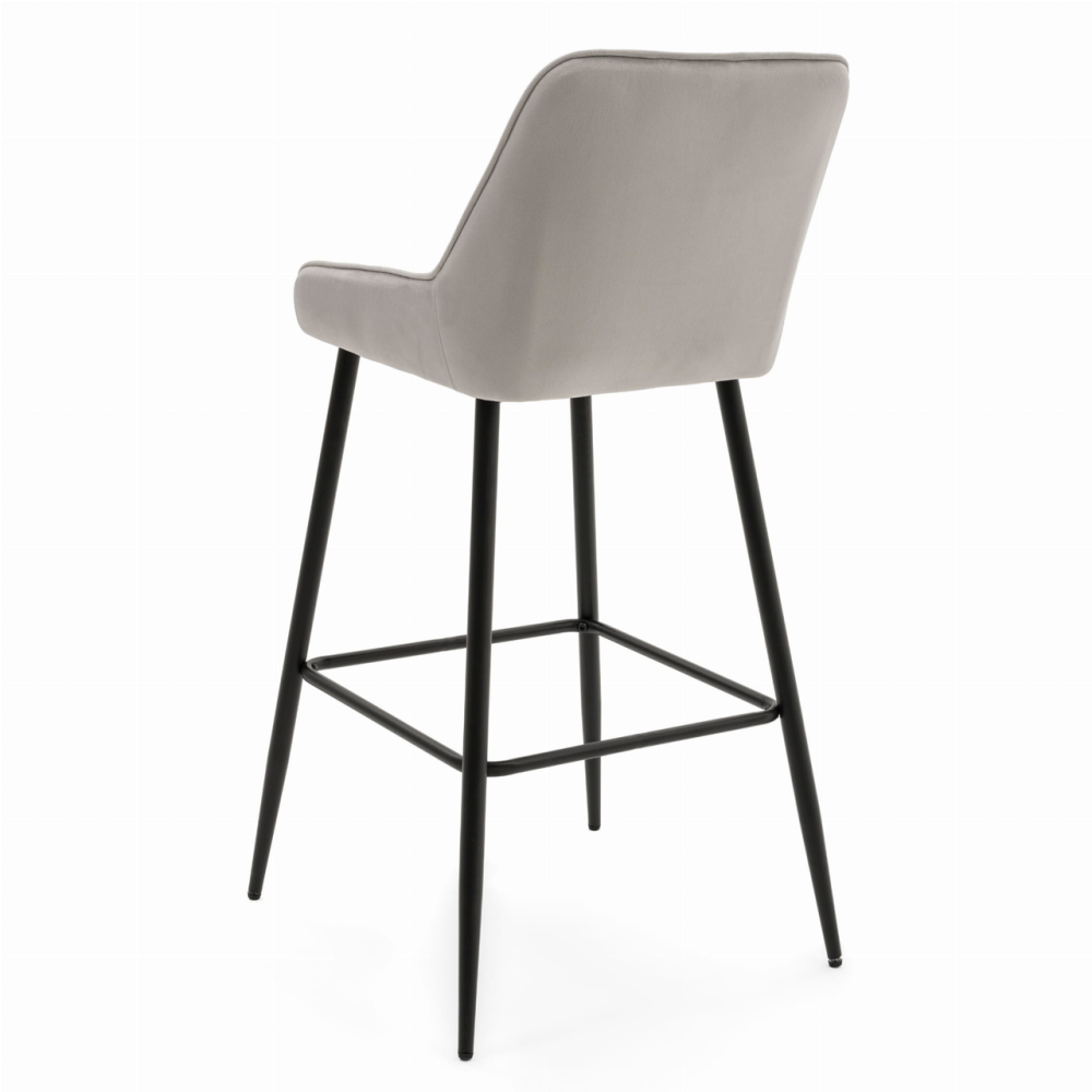 Барный стул Just Sit PADRA обит высококачественным бархатом серого цвета Киев - изображение 9