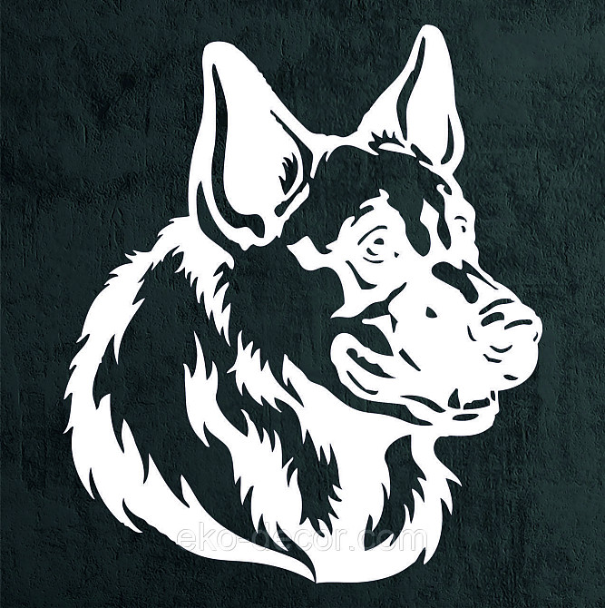 Декоративное настенное Панно «Овчарка», Декор на стену 70*60 см, Белый Киев - изображение 6