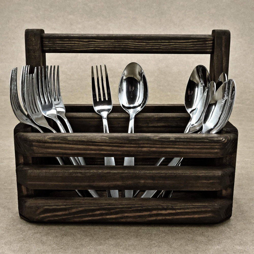 Підставка для столових приладів "Ойло" мокко Миколаїв - фото 1