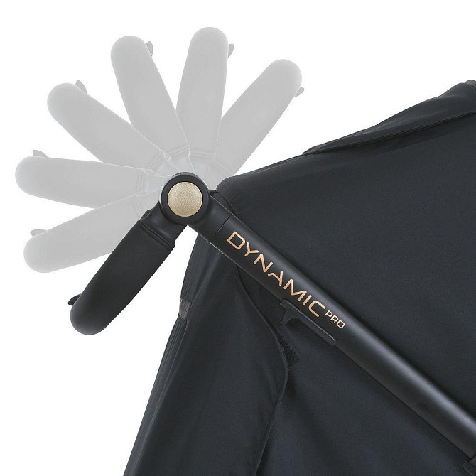 Коляска дитяча EL CAMINO DYNAMIC PRO Special Blac прогулянкова з чохлом та дощовиком Чорна (ME 1053-3) Чернігів - фото 10