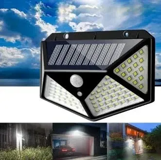 Уличный настенный светильник с датчиком движения 100LED/CL-100 угол аккумулятор 600мАч 3 режима 7317 Киев - изображение 7