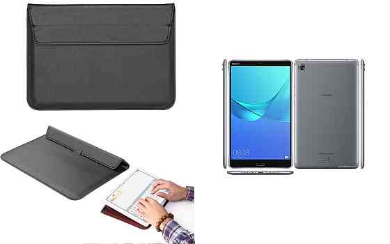 Чохол-конверт VitoCase для Huawei MediaPad M5 8, MediaPad M5 8 Lite, з функцією підставки для планшета Чорний Київ