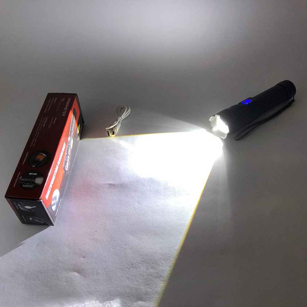 Компактный аккумуляторный фонарь, Ручной аварийный фонарь Тактичный ручной FC-39 Львов - изображение 3