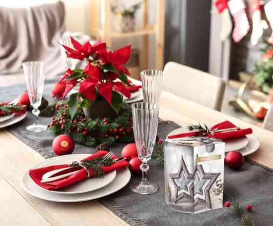 Ароматична свічка в скляному стакані Зимові зірки (SN 72s-24) Луцк