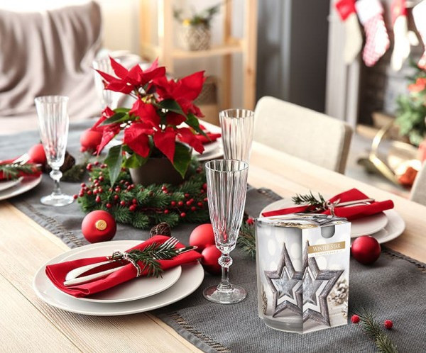 Ароматична свічка в скляному стакані Зимові зірки (SN 72s-24) Луцк - изображение 2