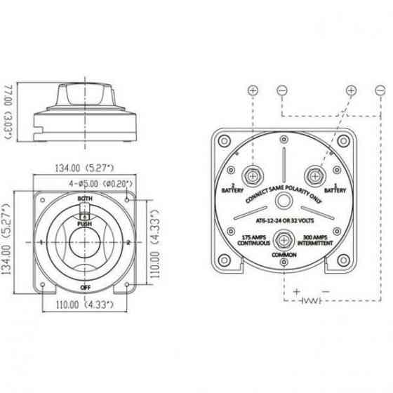 Переключатель массы Seaflo SFCBS-175-402 Черкассы