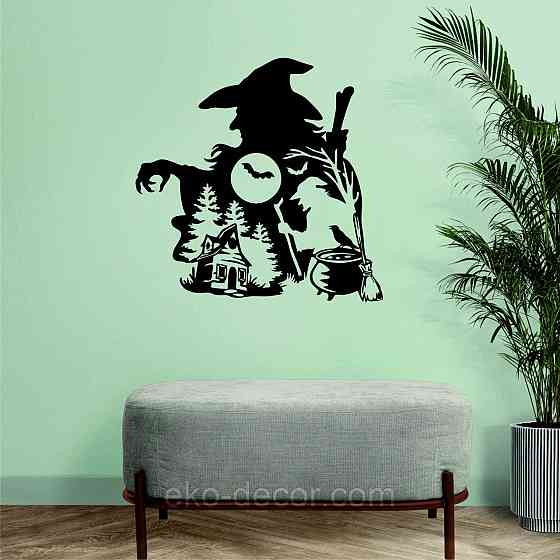 Декоративное настенное Панно «Хеллоуин», Декор на стену 90*90 см, Черный Киев