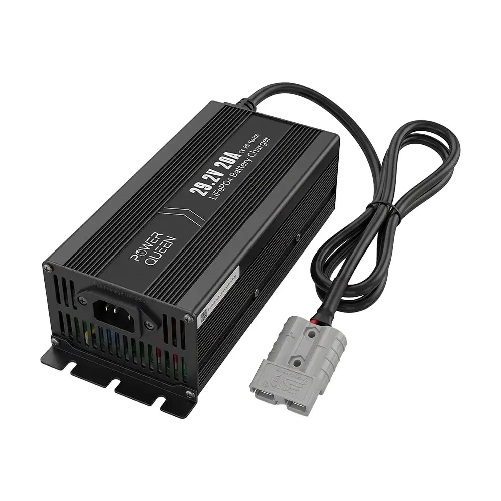 Зарядний пристрій для акумуляторних батарей LiFePO4 29.2V/20A Power Queen P24V20A-BCHA-MINI-X (44-00530) Київ - фото 13