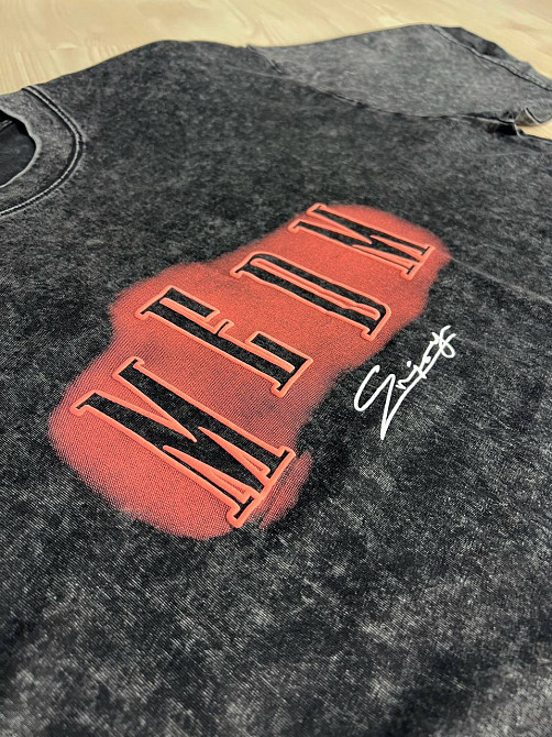 Футболка женская YUJIE YISHANG 160 оверсайз тай-дай большие размеры, черный, one size Киев - изображение 2