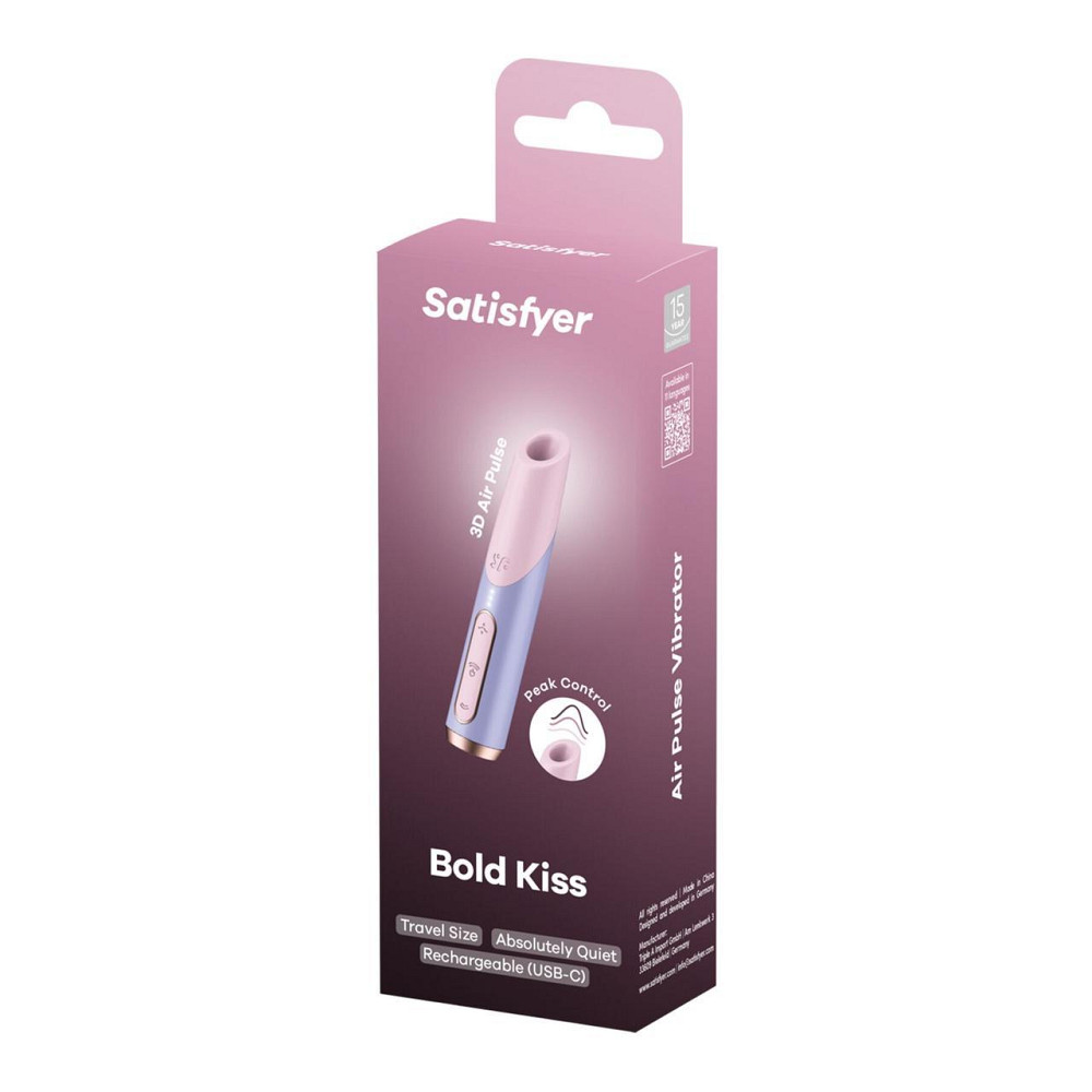 Вакуумний стимулятор Satisfyer Bold Kiss Violet, магнітна технологія 3D Air Pulse, 30 режимів роботи Sex Aura Київ - фото 5