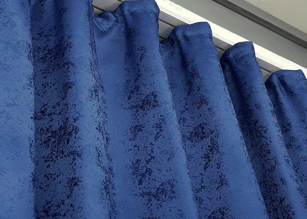 Шторна тканина жакард, колекція "Мармур Al1" колір синій 442ш Київ - фото 5