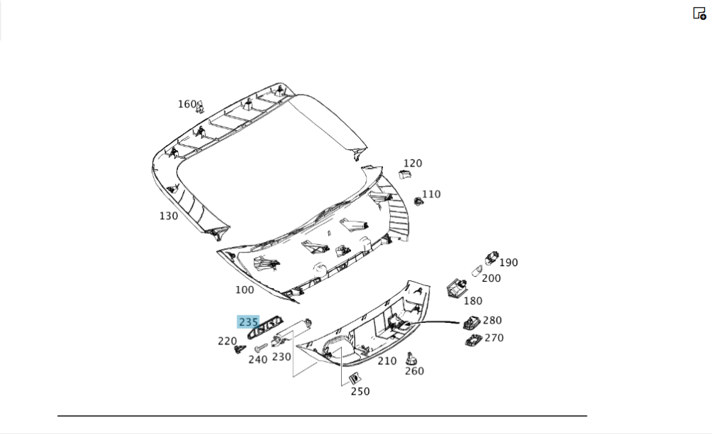 Mercedes-Benz  A2047431772 9051 Накладка ручки обшивки багажника нижня чорна ML/GLE W166 GLE Coupe C292 AMG GT Coupe С190 E-class Одеса - фото 9