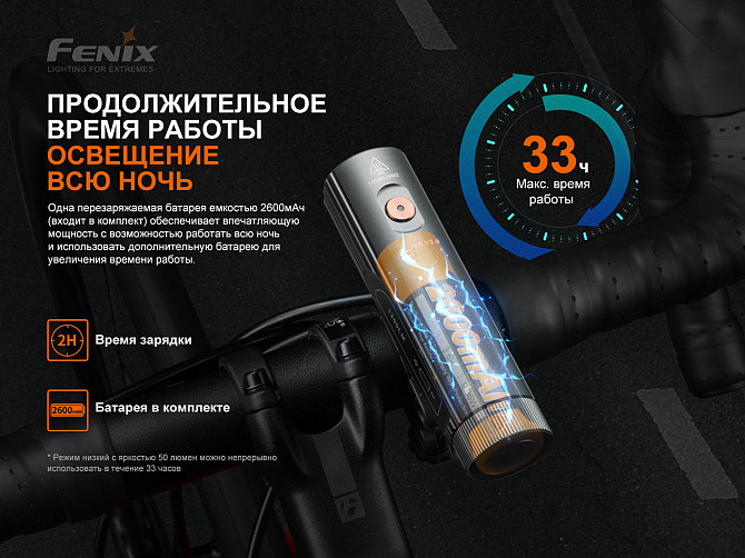 Велосипедна передня фара Fenix BC21R V3.0 Вінниця - фото 8