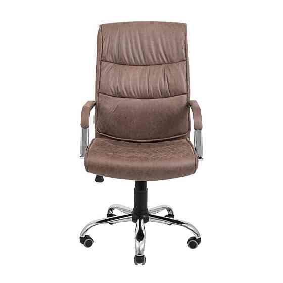 Офисное Кресло Руководителя Toronto U Ameli М1 Tilt Хром Коричневый Киев