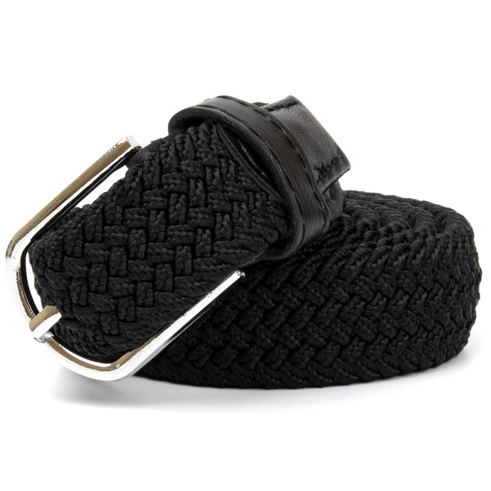 Текстильный женский ремень классика Vintage 20546 Черный Киев - изображение 4