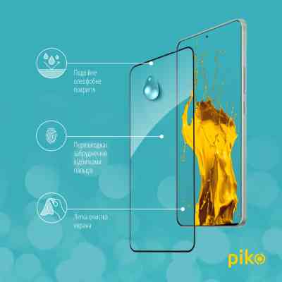 Стекло защитное Piko Full Glue Xiaomi Redmi K60 Black (1283126589850) Винница