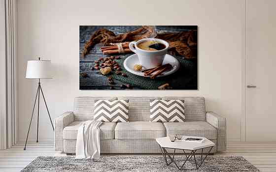 Картина холст в гостиную / спальню   Аромат кави  MLP_352 Киев