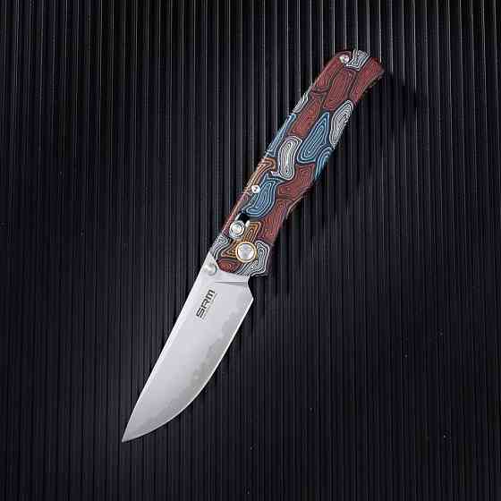 Ніж складаний туристичний SRM Medal 255L-GQ2 (8.2 см) 140Cr / G10 різнобарвний Київ