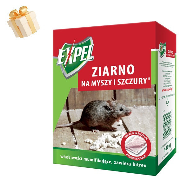 Яд от грызунов с мумификатором Expel, 140 г Днепр - изображение 1