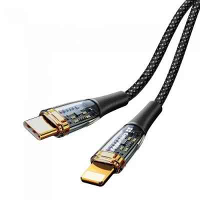 Дата кабель USB-C to Lightning 1.2m 3A 27W black ColorWay (CW-CBPDCL057-BK) Вінниця